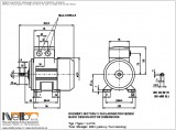 Dimensions 1LA706 IMB3 (foot standing)