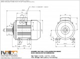 1LA713 IMB3 (foot-standing) dimensions