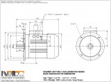 1LA713 IMB5 (large flange) dimensions