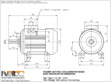 1LA716 IMB3 (foot-standing) dimensions