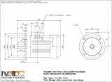 1LA716 IMB5 (large flange) dimensions