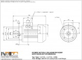 1LA716 IMB14FT (small flange) dimensions