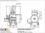 1LA906 IMB3 (foot-standing) dimensions