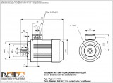 1LA909 IMB14FT (small flange) dimensions