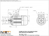 1LA910 IMB14FT (small flange) dimensions