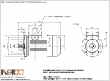 1LA910 IMB14FT (medium flange) dimensions