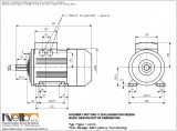 1LA910 IMB3 (foot-standing) dimensions