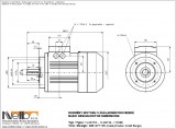 1LA913 IMB14FT (small flange) dimensions