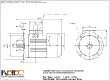 1LA913 IMB5 (large flange) dimensions