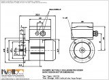 1MA706 IMB5 (large flange) dimensions