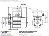 1MA707 IMB14FT (medium flange) dimensions