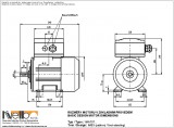 1MA707 IMB3 (foot-standing) dimensions