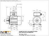 1MA708 IMB3 (foot-standing) dimensions