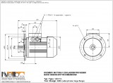 1MA710 IMB5 (large flange) dimensions