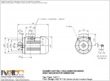 1MA711 IMB14FT (medium flange) dimensions