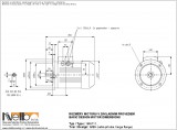 1MA711 IMB5 (large flange) dimensions