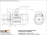 1MA713 IMB14FT (medium flange) dimensions