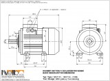 1MA713 IMB3 (foot-standing) dimensions