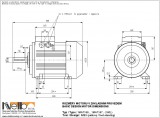 1MA716 IMB3 (foot-standing) dimensions