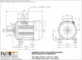 1MA716 IMB3 (foot-standing) dimensions