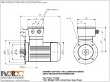 1MJ608 IMB5 (large flange) dimensions