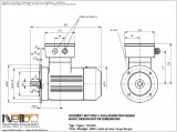 1MJ609 IMB5 (large flange) dimensions