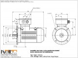 1MJ610 IMB5 (large flange) dimensions