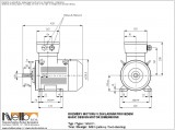 1MJ611 IMB3 (foot-standing) dimensions