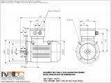 1MJ611 IMB5 (large flange) dimensions