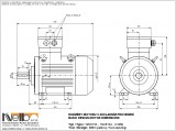 1MJ613 IMB3 (foot-standing) dimensions