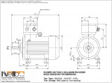 1MJ616 IMB3 (foot-standing) dimensions